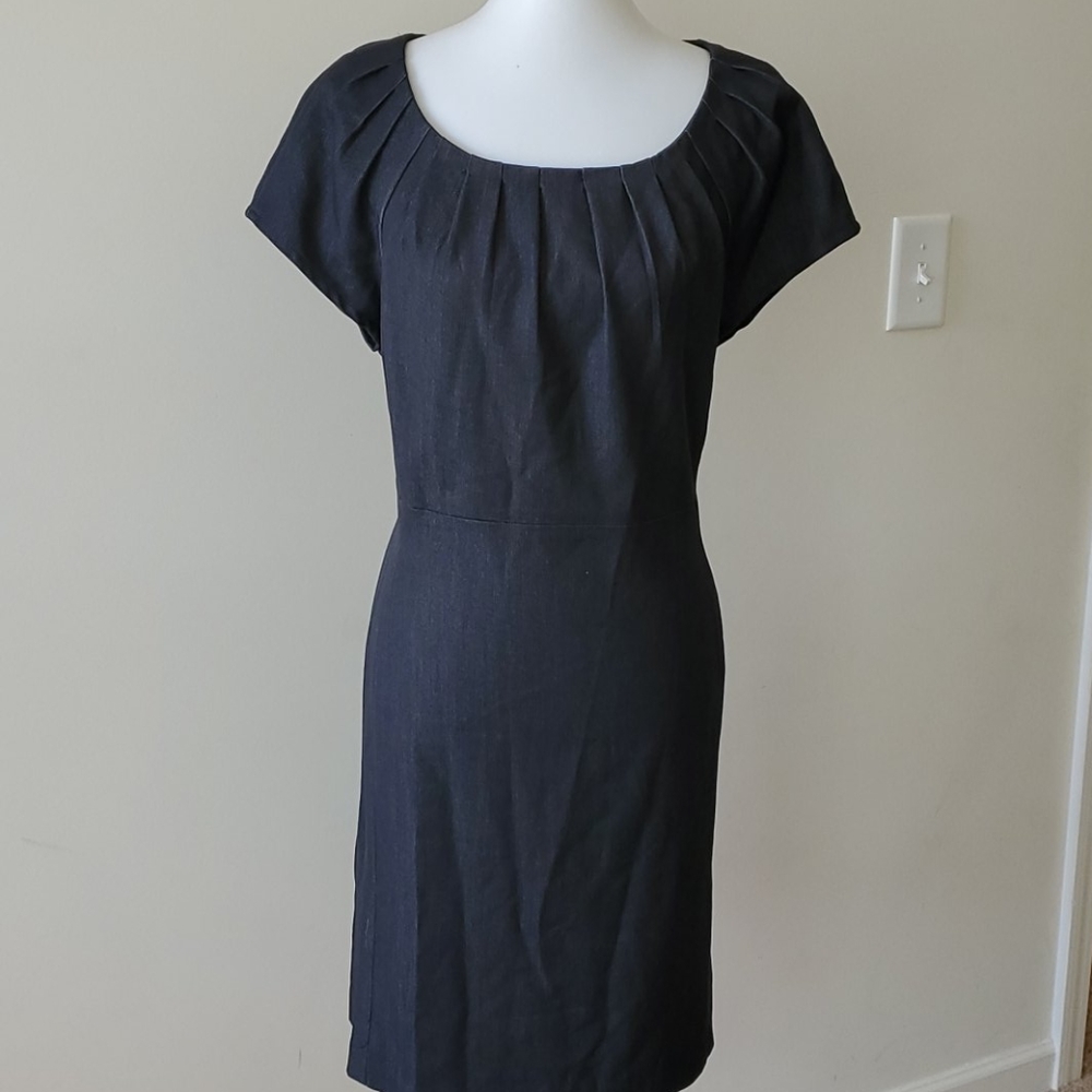 Premise dark blue denim sheath dress size 14